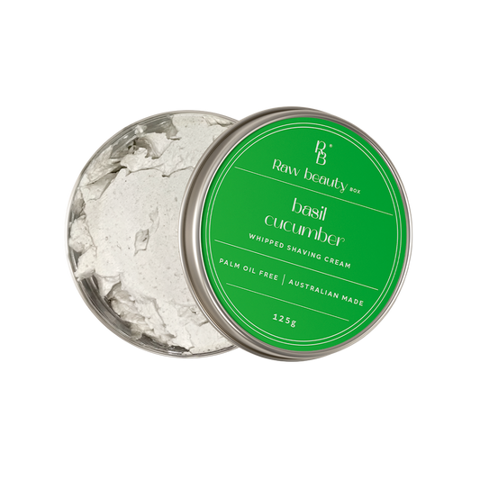 Basil & Cucumber Whipped Shave Cream – Revitalise, Soothe & Cool