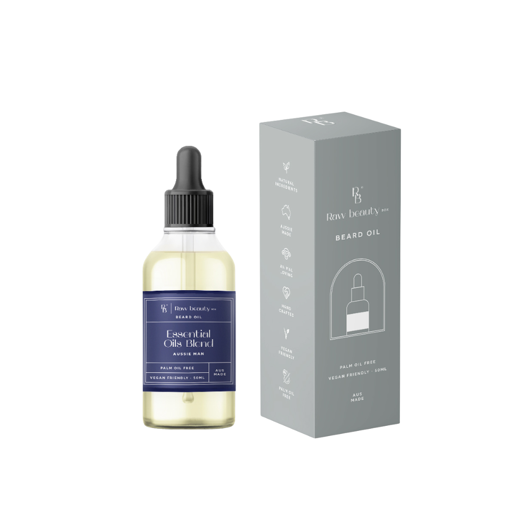 Essential Oils Blend Aussie Man Beard Oil – Pure, Balanced & Restorative