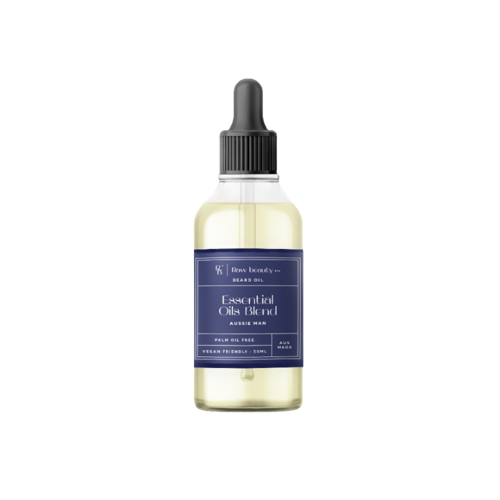 Essential Oils Blend Aussie Man Beard Oil – Pure, Balanced & Restorative