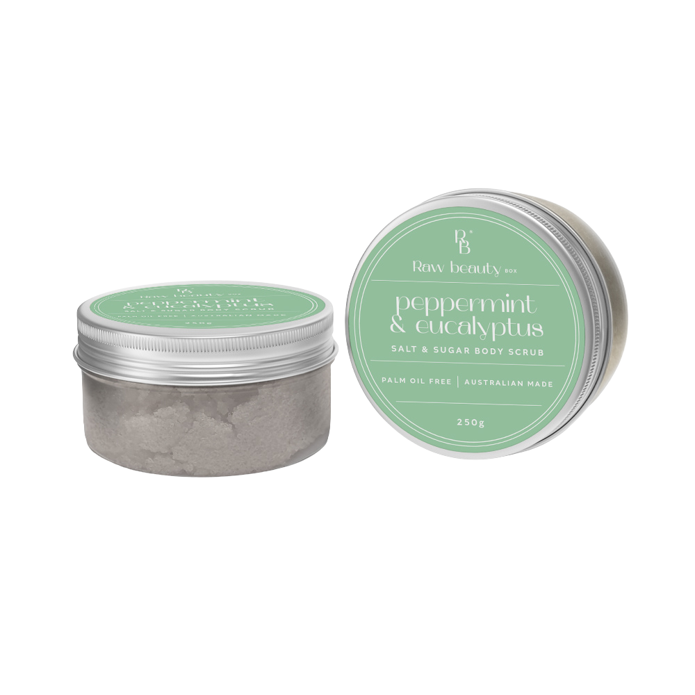 Peppermint Eucalyptus Salt + Sugar Scrub