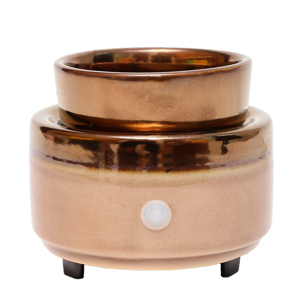 Electric Wax Melt Diffuser & Candle Warmer – Brown | Elegant & Flameless
